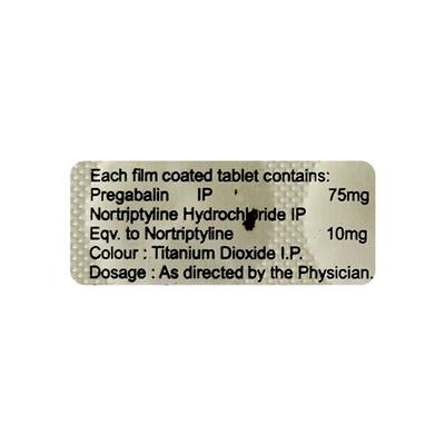 Gabawin NT 75mg Tablet 10'S - Neuropathic Pain-Dru