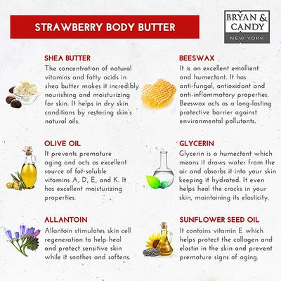 Bryan & Candy Strawberry Butter 200 gm - Body Butter