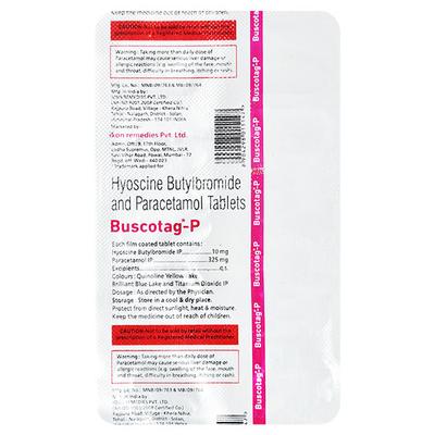 BUSCOTAG P Tablet 10's - Muscle Spasm-Ant