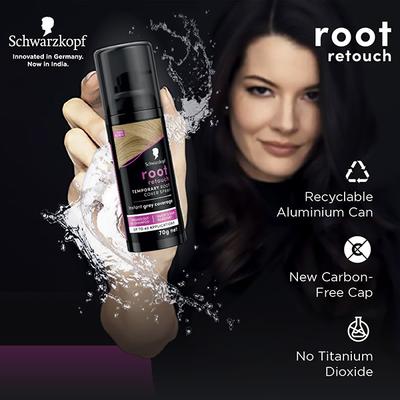 Schwarzkopf Root Retouch Temporary Dark Blonde Root Cover Spray For Instant Grey Coverage 120 ml - Hair Sprays & Mists
