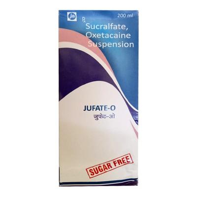 Jufate O Sugar Free Suspension 200ml - Ulcer/Reflux/Flatulence-Aaa