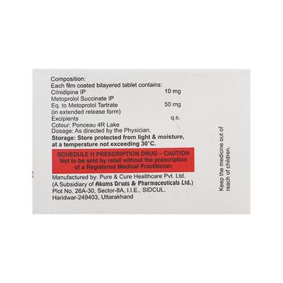 LN Met 10/50mg Tablet 10'S - Hypertension-Cal