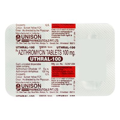 Uthral 100mg Tablet 3'S - Bacterial Infections-Mac