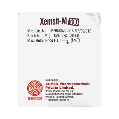 XEMSIT M 500 Tablet 15's - Diabetes-Ant