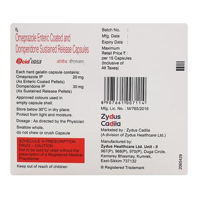 OCID DSR Capsule 15's - Ulcer/Reflux/Flatulence-Aaa