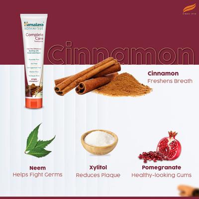 Himalaya Botanique Complete Care ToothPaste - Simply Cinnamon 150 g - Toothpaste