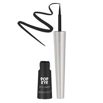Swiss Beauty Pop-Eye Style Liner 8Hr Stay- 01 (Oynx Black) 4.5ml - Eyeliners
