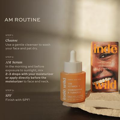 Inde Wild 15% Vitamin C with Turmeric, Niacinamide for Acne Scars, Hyperpigmentation & Brightening 10 ml - Face Serum