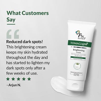 Fixderma Tomaglow Brightening Face Cream with White Tomato Extract, Excutin 4MSK with 2% Alpha Arbutin 4% Niacinamide 50 gm - Face Moisturizers