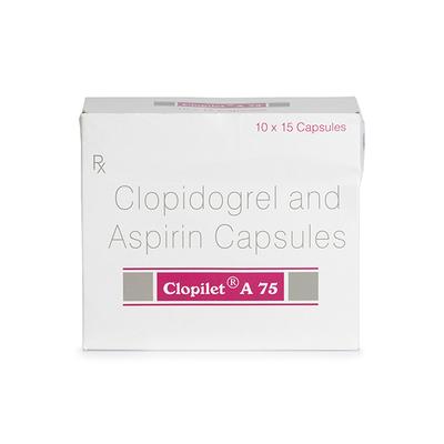 CLOPILET A 75 Capsule 15's - Blood Clot-Ant