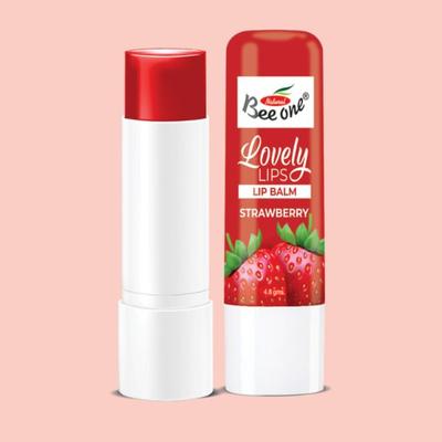 BEE ONE Lovely Lips Strawberry Lip Balm 4.8 gm - Lip Balms