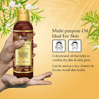 Oriental Botanics Organic Sesame Oil with Comb Applicator 200 ml - Hair Oils