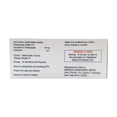 Panzec 40mg Tablet 10'S - Ulcer/Reflux/Flatulence-Aaa
