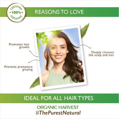 Organic Harvest Amla Hair Shampoo with Ginseng for Soft Hair 250 ml - Shampoos
