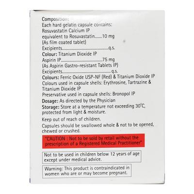 Lipigo A 10/75mg Capsule 10'S - High Cholesterol-Dys
