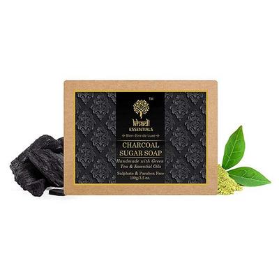 Khadi Essentials Handmade Bath Soap - Charcoal Sugar 100 gm - Soaps