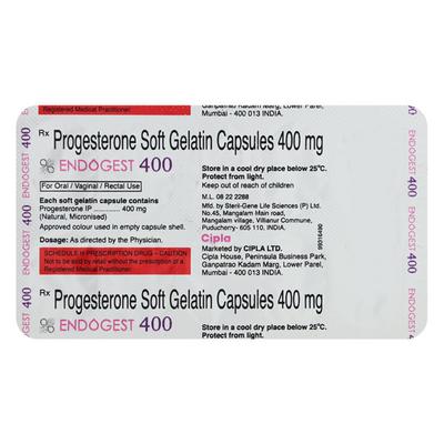 Endogest 400 Capsule 10'S - Hormonal Therapy-Oes