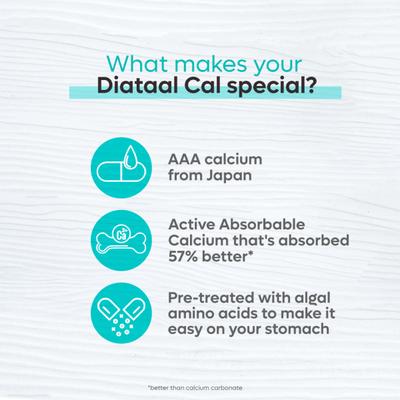 Diataal Cal StrongBones Tablet 10's - Calcium And Minerals