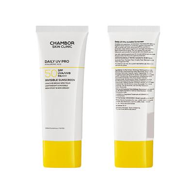Chambor Skin Clinic Daily UV Pro Invisible Sunscreen SPF 50 PA++++, Hydrating, No White Cast 50 ml - Body Sunscreen