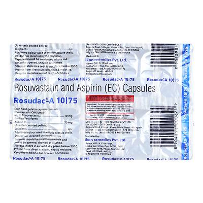 ROSUDAC A 10/75 Capsule 10's - Blood Clot-Ant
