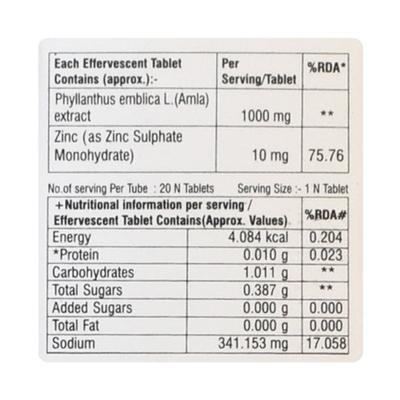 KLMC 1000 Effervescent Tablet 20's - Supplements-Vam