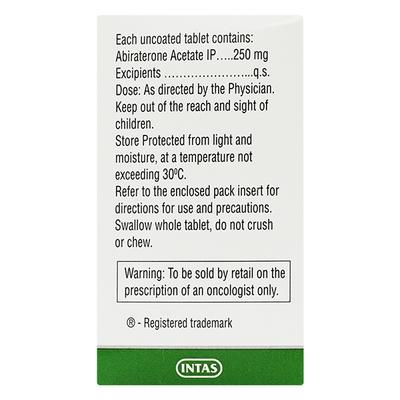 Abiratas 250mg Tablet 120'S - Cancer Oncology-Cyt