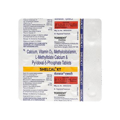 Shelcal XT Tablet 15'S - Supplements-Cal