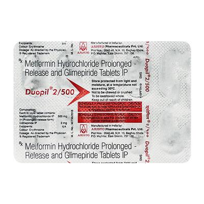 Duopil 2/500mg Tablet 10'S - Diabetes-Ant