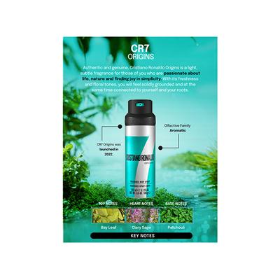 Cristiano Ronaldo Origins Origins Body Spray 150 ml - Men Deodorants/Roll-Ons