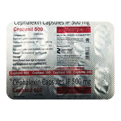 CEPHANIL 500 Capsule 10's - Bacterial Infections-Cep