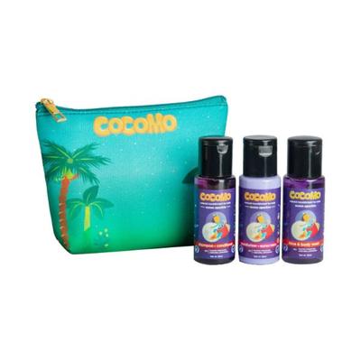 Cocomo Natural Gift/Combo/TravelPack For Kids Shampo+Body Wash+Sunscreen & Sulfate Free Moon Sparkle 150 ml - Baby Shampoo