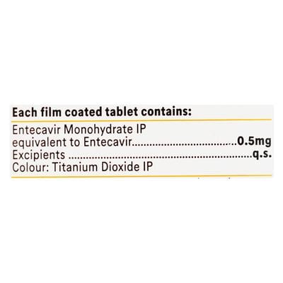 Entaliv 0.5mg Tablet 30'S - Viral infections-Ant