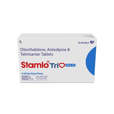 STAMLO TRIO 40/6.25 Tablet 15's - Hypertension-Ana