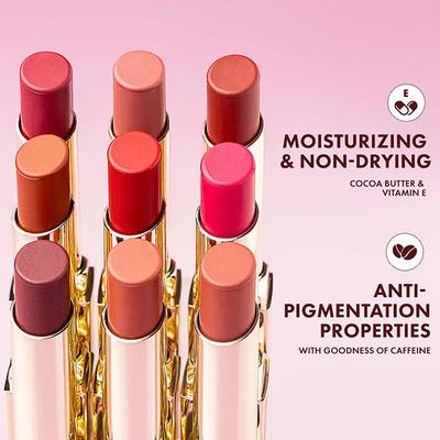 mCaffeine Shades Creamy Matte Kiss Bullet Lipstick - Moisturizing, Lightweight - Pink Champagne 3.5 gm - Lipsticks