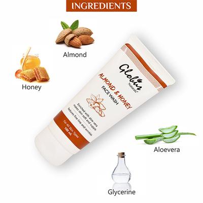 Globus Naturals Almond & Honey Gentle Face Wash 100 ml - Face Wash & Cleansers