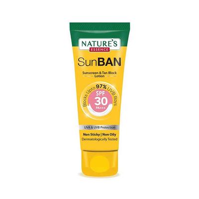 Nature'S Essence Sunban Spf 30 Pa+++ Sunscreen & Tan Block Lotion 60 ml - Face Sunscreen