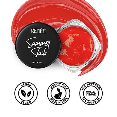 RENEE Summer Slush Jelly Tint - Naughty Orange 13 gm - Lip Stains & Tints