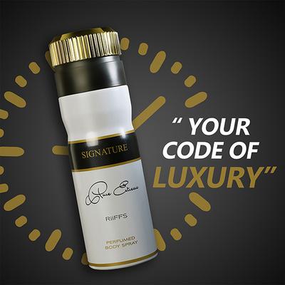 RiiFFS Signature Deodorant For Men, Perfumed Body Spray 200 ml - Men Deodorants/Roll-Ons