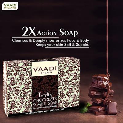 Tempting Chocolate & Mint Soap - Deep Moisturising Therapy 75 gm - Soaps