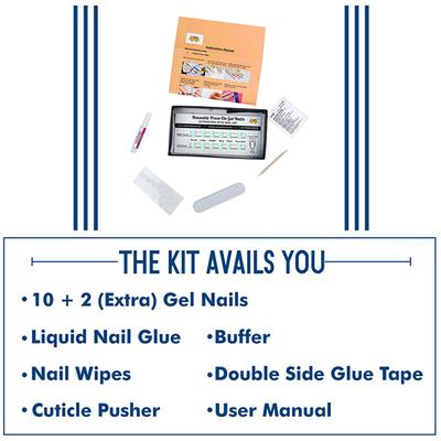 Handmade Press On Gel Nails - Pastle Sea Green 50 gm - Nail Polish