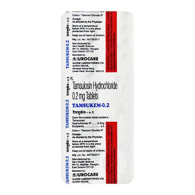 Tamsukem 0.2mg Tablet 10'S - Bladder And Prostate Disorders-Dru