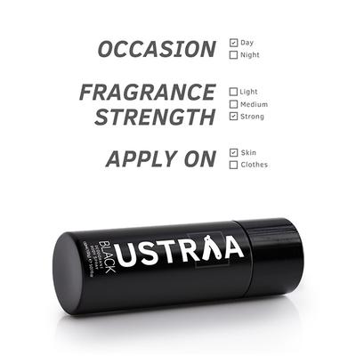 Ustraa Black Deodorant Body Spray 150ml - Deodorants/Roll-Ons