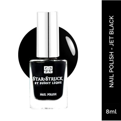 Star Struck by Sunny Leone Nail Polish Jet Black 8 ml - Nail Polish
