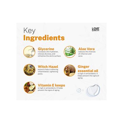 Love Earth Vitamin C Serum for Skin Hydration, Reduces Wrinkles & Hyperpigmentation with Pure 30 ml - Face Serum