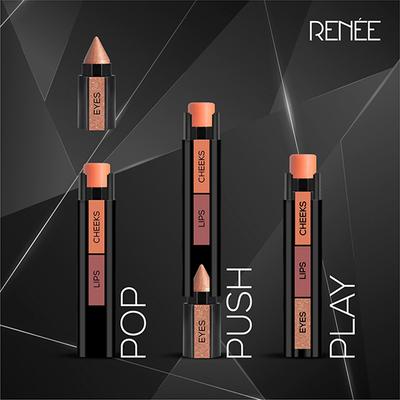 RENEE Fab Face Nude Lips, Cheeks and Eyes 4.5gm - Lipsticks