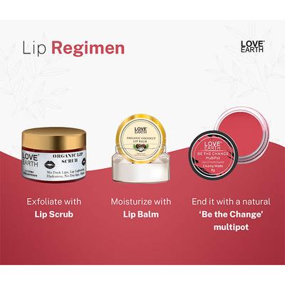 Love Earth Lip Tint & Cheek Tint Multipot-Be The Change - Rose Pink 8 gm - Lip Stains & Tints
