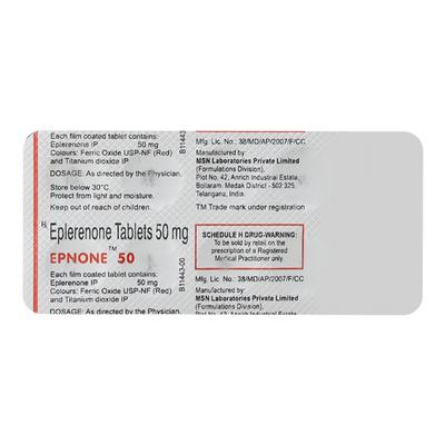 Epnone 50mg Tablet 10'S - Hypertension-Diu