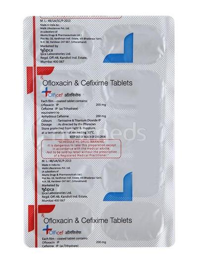 Olficef Tablet 10'S - Bacterial Infections-Cep
