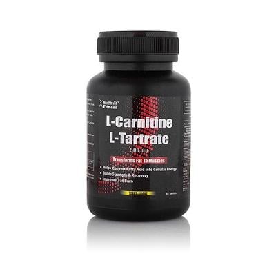 HealthVit Carnitine Tartrate 500 mg Tablet 60's - Weight Loss
