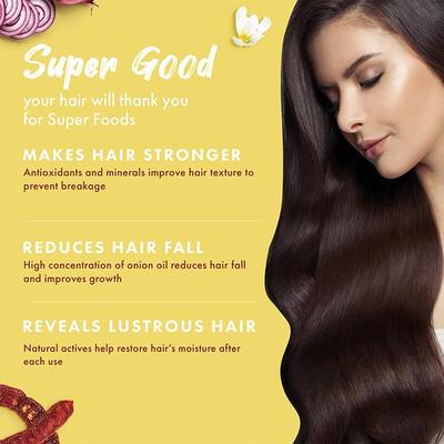 MyGlamm Superfoods Onion & Moringa-Shampoo 200 ml - Shampoos